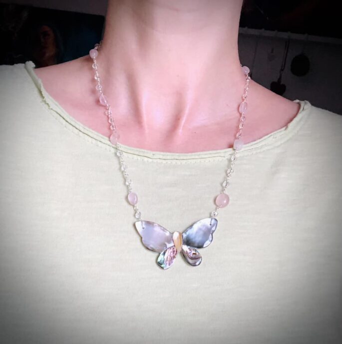 Butterfly in Bloom - Necklace - Image 3