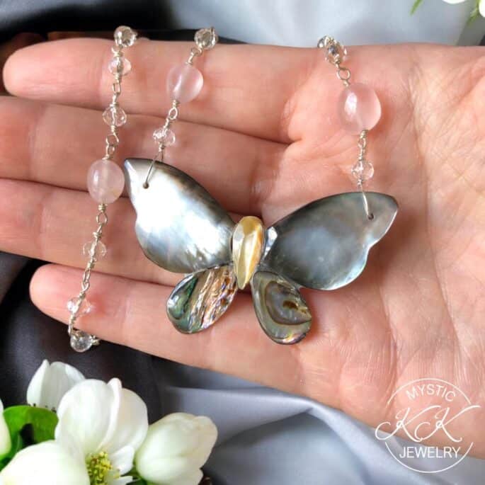 Butterfly in Bloom - Necklace - Image 2