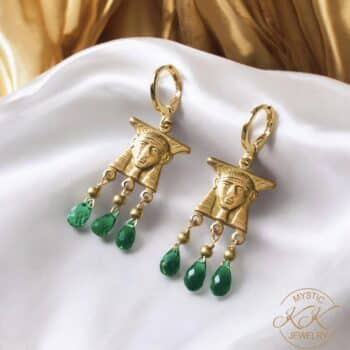 Emeralds of the Sacred Sands - Earrings