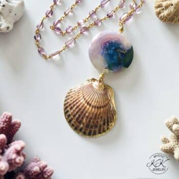 Moonlit waters - necklace